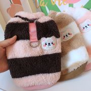 全3色 可愛い 小型犬服 ペット服 縞コート秋冬服 犬服 猫服  ドッグウェア 暖かい 防寒 ペットベスト猫雑貨