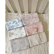 小花柄 綿100％ 二重ガーゼ ベビーブランケット 多機能おくるみ