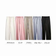 メンズ 無地 ロングパンツ スポーツパンツ ワイドレッグ 男女兼用 カジュアル ルーズフィット★全5色