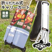 キャリーカート/折りたたみ/軽量/ショッピングカート/固定ロープ付き/2輪/買い物/ハンドキャリー
