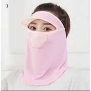 スタンダード 面ファスナー止め フェイスマスク UVカット  薄手 蒸れない