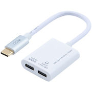 MCO Type-Cイヤホン変換ケーブル USB PD対応 ホワイト SAD-CE05PW