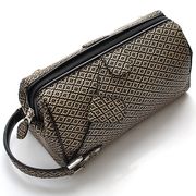 RED　CROW　鹿革　漆塗り加工　和装にもマッチ　印伝　男女兼用　ダレス型　セカンドバック　IND-H001　BE