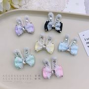 蝶結び 生地デコパーツ DIY素材 アクセサリー 貼り付けパーツ 手芸材料衣類と靴帽子ヘアアクセサリーパーツ
