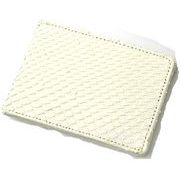 RED　CROW　ダイヤモンドパイソン　牛革　風水金運UP　日本製　コインコンパクトケース　TK-PCC　WH