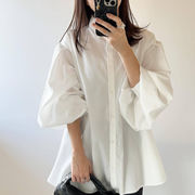 2025年新作 ブラウス シャツ トップス レディース ランタンスリープ 可愛い 着回しやすい