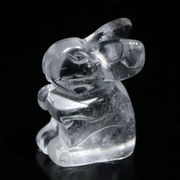 【彫刻置物】お座りうさぎ 22mm(耳たて)  ※ネコポス不可※