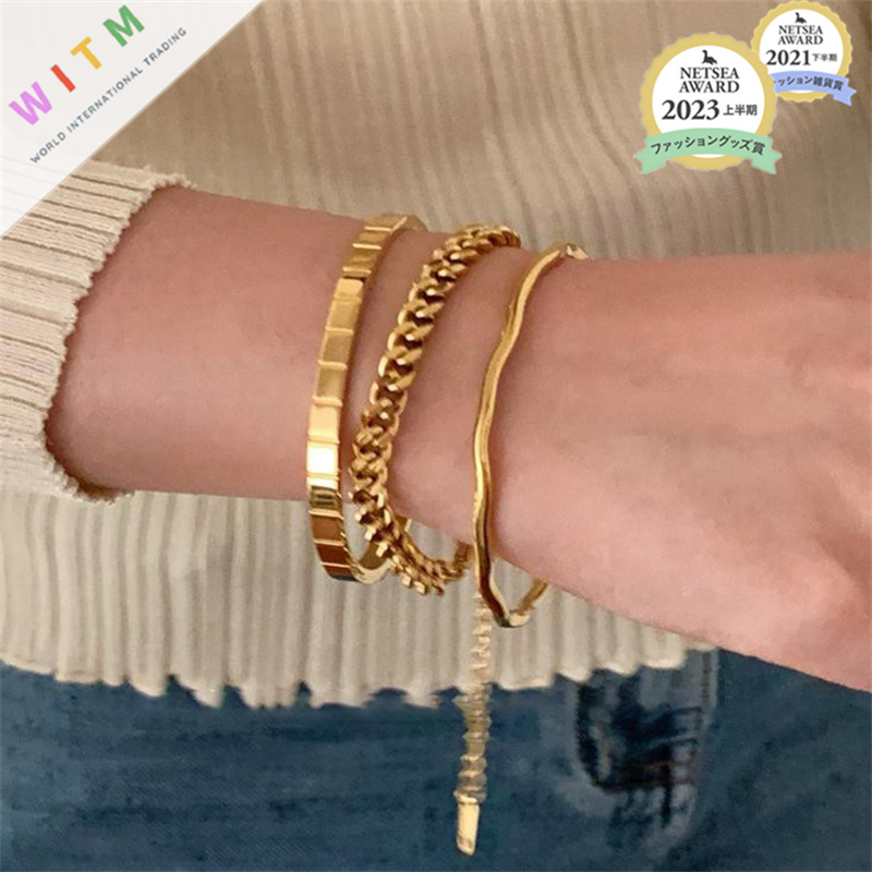 不規則 ブレスレット  腕輪 バングル 腕飾り アクセサリー 調節可能 ファッション 開口腕輪