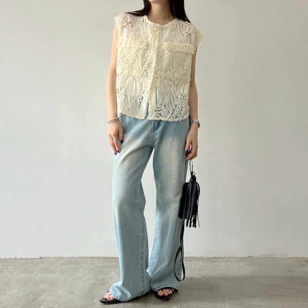 定価7.1万★2025今季完売美品GEMINIゲミニー　ジャガードジレ刺繍ベスト 定価7.1万☆2025今季完売美品GEMINIゲミニー ジャガードジレ刺繍