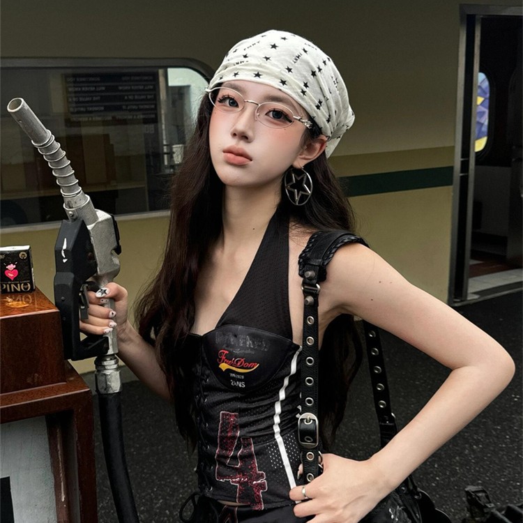 afb バンダナ スカーフ セット 星 y2k grunge 星スカーフ レディース 韓国ファッション 春夏 Y2K | 卸売