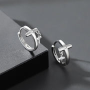 メンズ アクセサリー ・ピアス・925銀メッキ・おしゃれ・耳飾り・