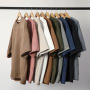 2025春夏メンズ服 カジュアル系 無地 Ｔシャツ トップス ブラウス インナーシャツ 11色展開 [M~4XL]