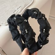 チュールカチューシャ　ヘアアクセサリー　レディース　デザイン　韓国風　髪飾り
