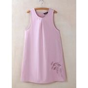 【即納】花刺繍チュニックエプロン