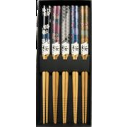 竹製　 和桜　5膳セット　お箸