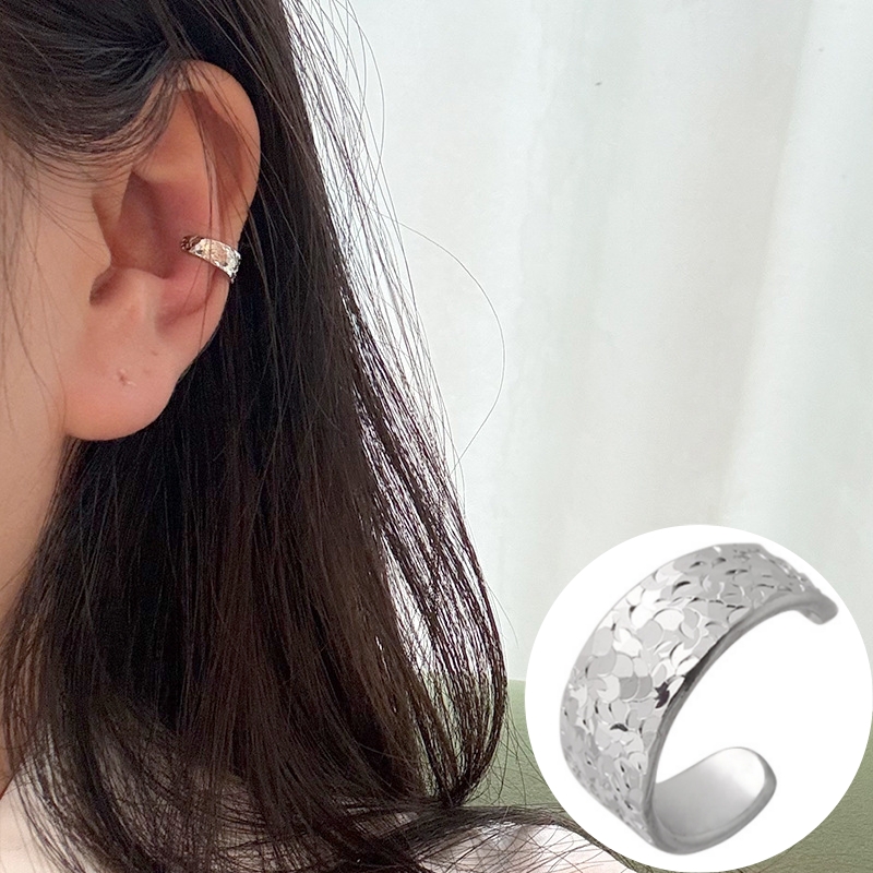 うろこ風イヤーカフ キラキラ S925 シルバーアクセサリー アレルギー対応 おしゃれ 大人かわいい 上品