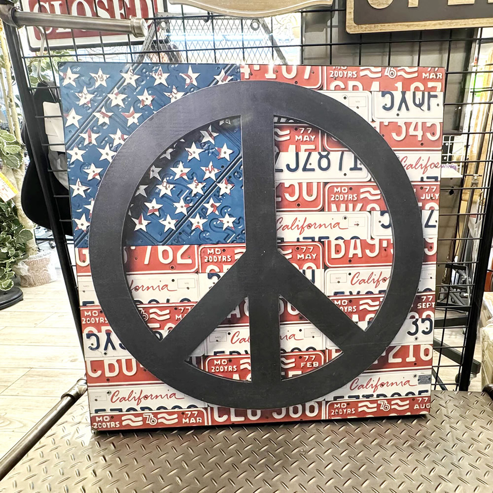 【SALE】Old New シリーズ プレート PEACE U.S.A★