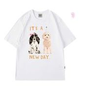 2025春夏新作 メンズ 男 カジュアル  半袖 丸首  プリント トップス Tシャツ インナー S-5XL