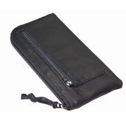 RED　CROW　本ディアスキン　鹿革　牛革　日本製　男女兼用　L字ファスナーウォレット　TK-DSLLW　黒