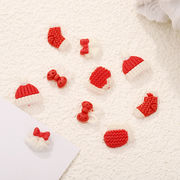 ニット帽 ニット靴下 ベル 手袋 クリスマス サンタクロース ネイルパーツ ネイルアート ネイル用品