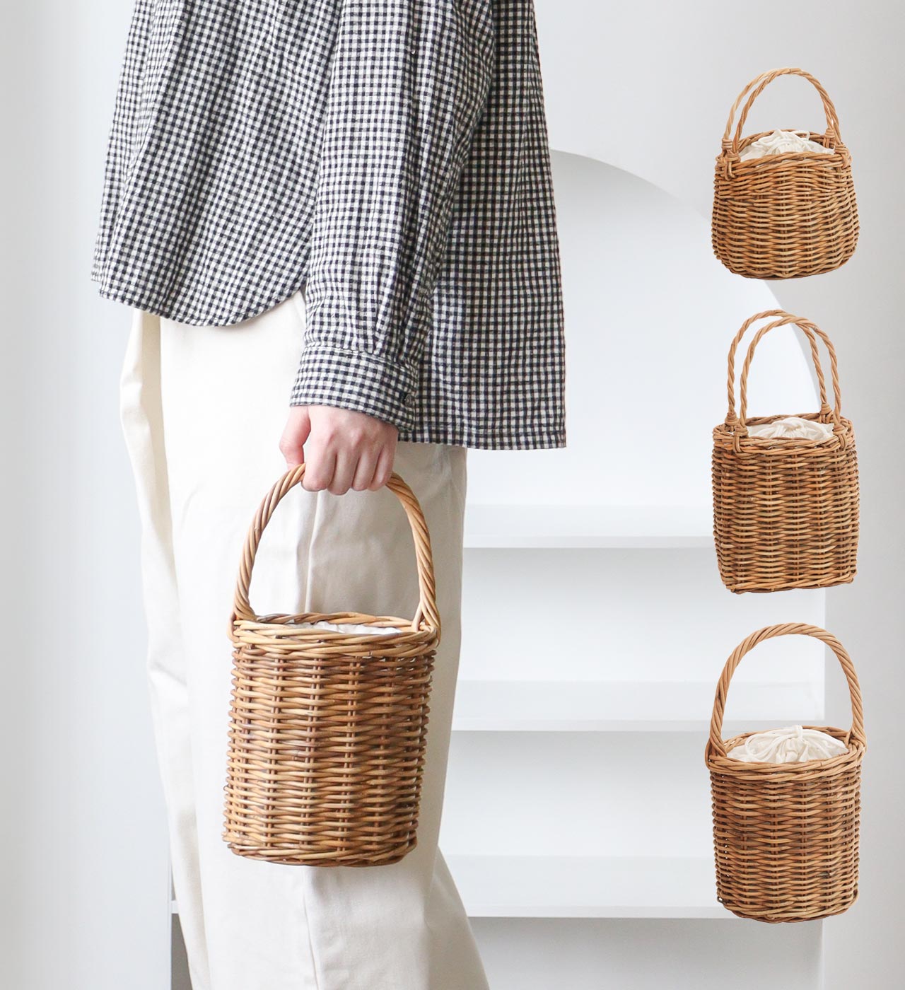 【BASKET】プティバッグ (3タイプ) THE AROROG / アラログ