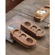 また購入します シンプルアカシア卵用トレー カップホルダー＆シェルカップスタンド