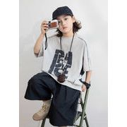 2025夏新作  夏服  韓国風子供服 トップス+ショートパンツ  男の子 カジュアル 120-170cm
