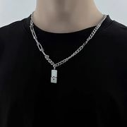チタンスチールネックレス メンズ鎖骨ネックレス メンズアクセサリー チタンスチールアクセサリー