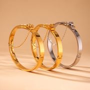 サージカルステンレスバングル　アクセサリー　金属アレルギー対応　ファッション　18kコーティング