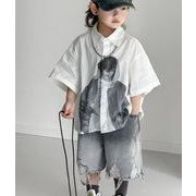 2025子供服　ボーイス　トップス+ショートパンツセットアップ　★90-140CM