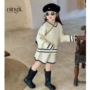 2025子供服　キッズ服　トップス+パンツ　ニットセットアップ★90-140CM