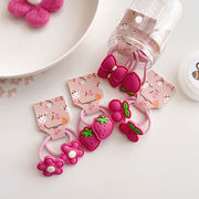 2025新作　女の子　果物　ヘアゴム　ヘア飾り　髪飾り　韓国風子供雑貨　髪ごむ　ヘアクリップ