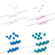 【1円】ティアドロップビーズ/ガラス素材/トレンドパーツ/パステルカラースズマルビーズ/新色/最安値