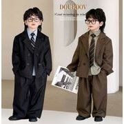 2025新作 　キッズ服　 コート+ロングパンツ　ズボン　スーツ★90－150CM