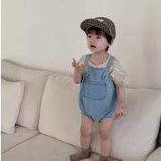 男の子 サスペンダーショーツ 無地 シンプル 保育園 普段着  夏服 子供服