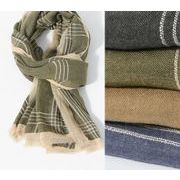 マフラー  スカーフ  肩掛け ストール ネックウォーマー  チェック柄 メンズ