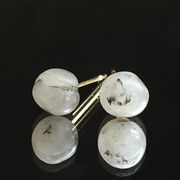 フェナカイト ピアス ブラジル産【 一点もの 】Phenakite 日本製 自社製 ステンレス 天然石 パワーストーン