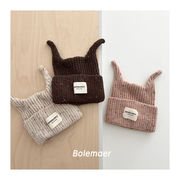 子供帽子　キッズニット帽　ビーニー　韓国キッズハット