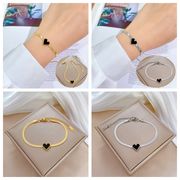 2025新作 韓国風 ハートチェーン ブレスレット レディース