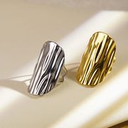 ステンレスリング（開口式） 熔岩の記憶・不規則幾何リング 熔岩の記憶・不規則幾何リング指輪