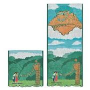 天空の城ラピュタ ウォッシュタオル フェイスタオル「園庭の守人」タオル  スタジオジブリ トトロ