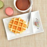 イゾラ ブレッドプレート 白系 洋食器 仕切りプレート 日本製 美濃焼 おしゃれ