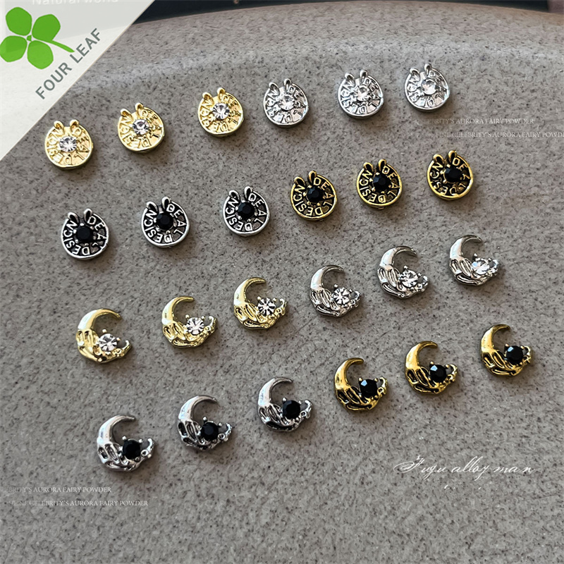 月 ネイルパーツ メタルパーツ ネイル用品 ネイルアート 埋め込み DIY ハンドメイド