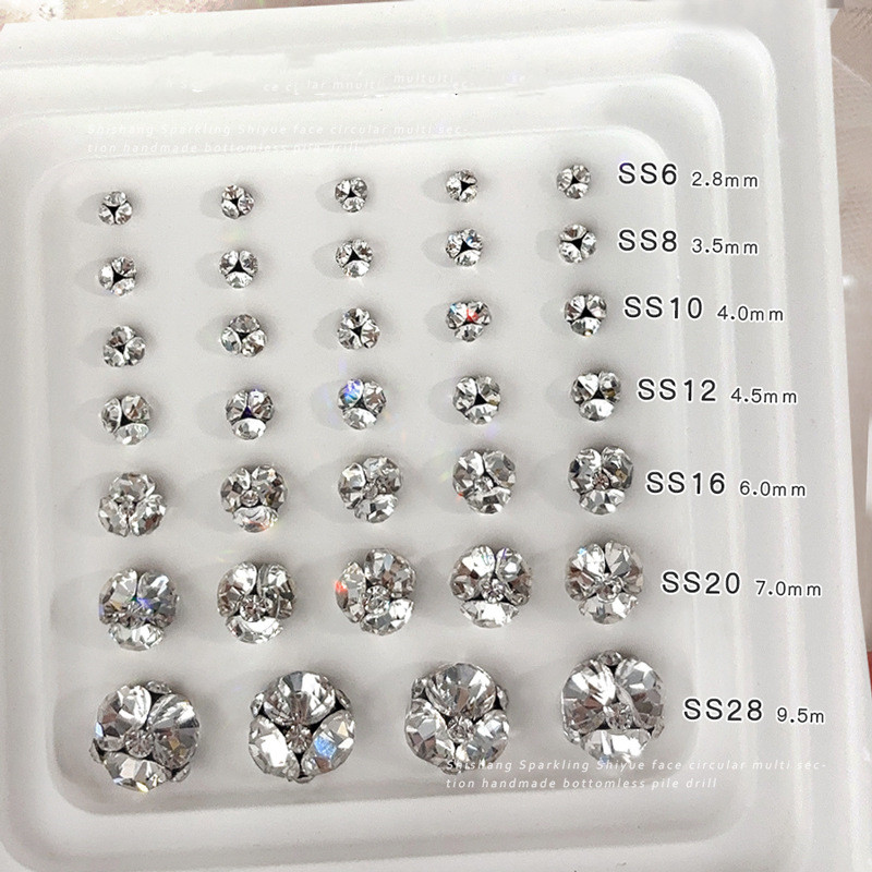 グロッシーストーン クリア クリスタル ラインストーン デコレーション ネイルパーツ デコ電 韓国ネイル