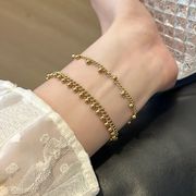 ブレスレット デザイン アクセサリー　ステンレス ブレスレット チェーン 韓国 ブレスレット上品★超新作