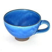 トルコマットスープカップ 青系 洋食器 スープカップ 日本製 おしゃれ モダン