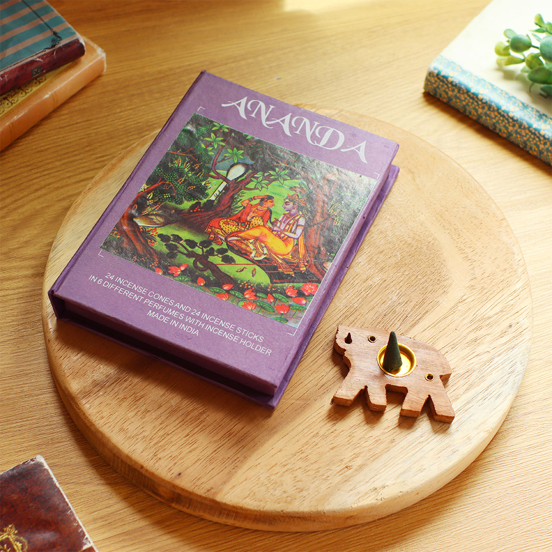 インセンスセットBOOK[本お香セットプレゼントギフト香り癒しアロマアジア25AW]