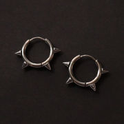 ステンレスイヤーカフ メンスピアス アクセサリー 両耳イヤリング 18k　金属アレルギー対応