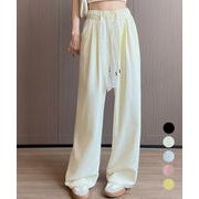 【日本倉庫即納】 レースワイドイージーパンツ韓国風ボトムス