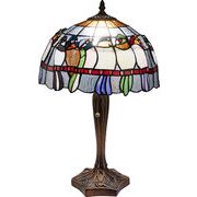 ステンドグラスランプ／バード／　アンティーク／